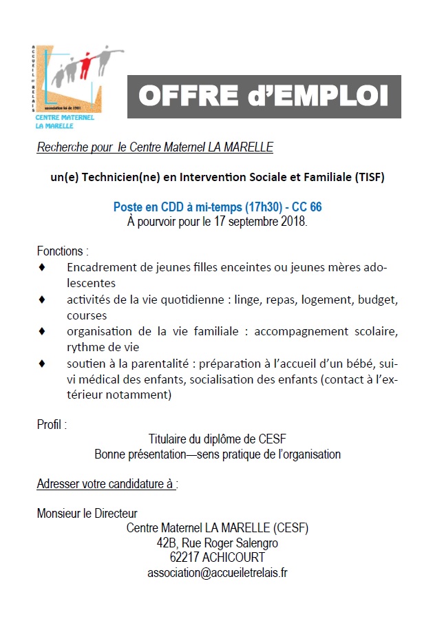 annonce tisf CDD